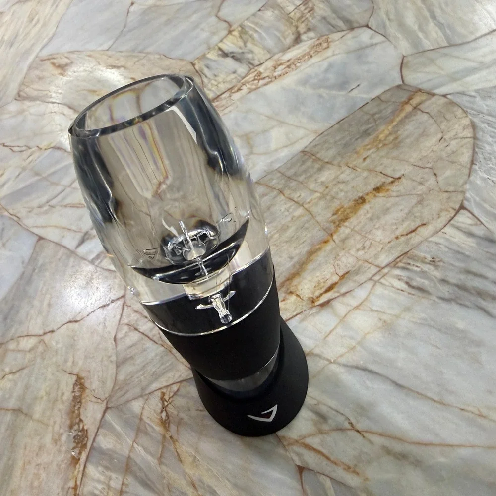 Premium Wine Aerator Pourer Instant Decanter Black Base‎ with Travel Pouch